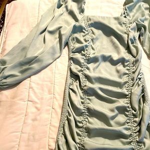 Long sleeve short dress